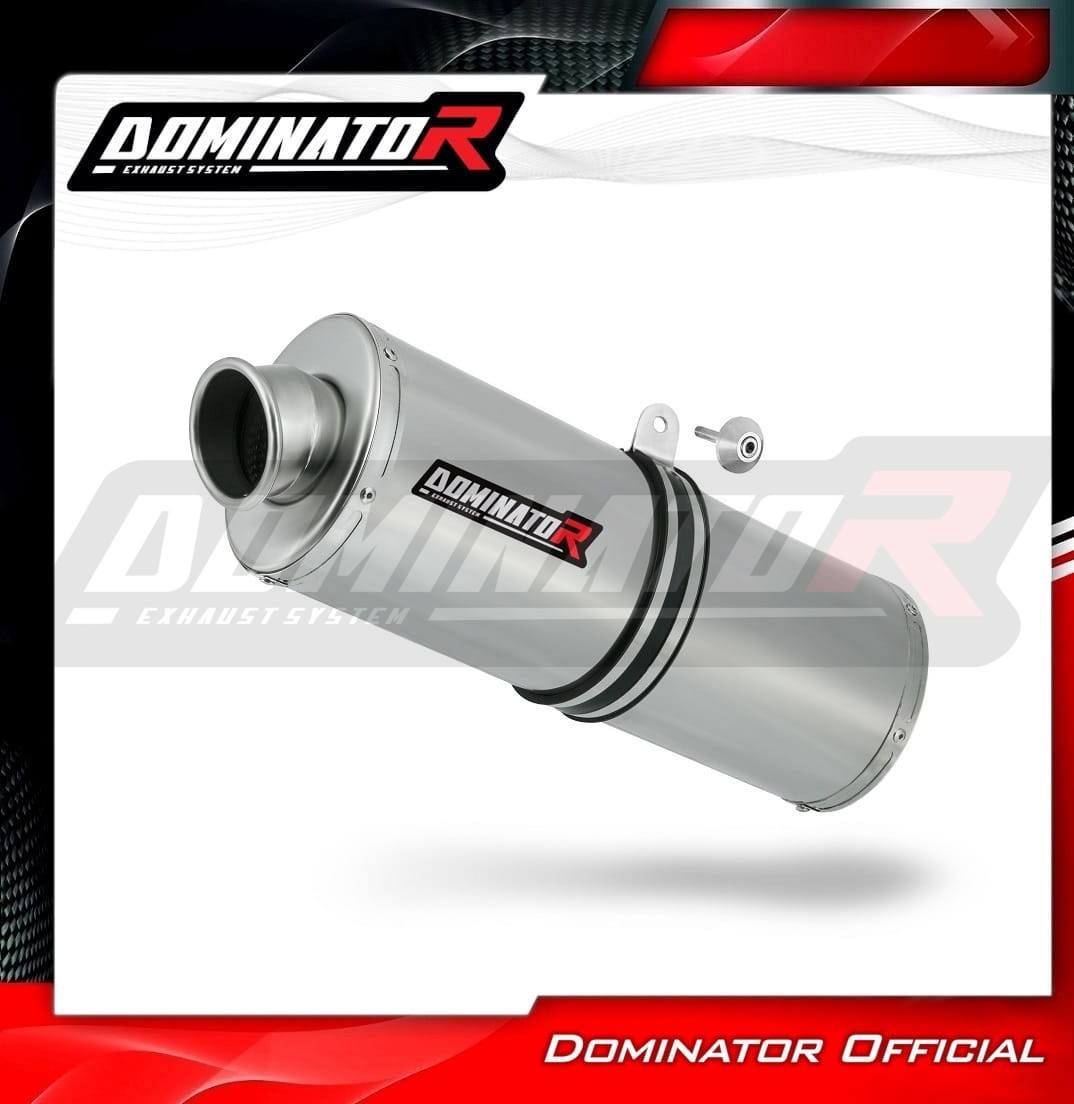 DOMINATOR Terminale Di Scarico Silenziatore In Acciaio Inox Per Kawasaki ZR7 / ZR7S (1999-2004) – Montaggio Plug&play, Con DB Killer, 5 Anni Garanzia