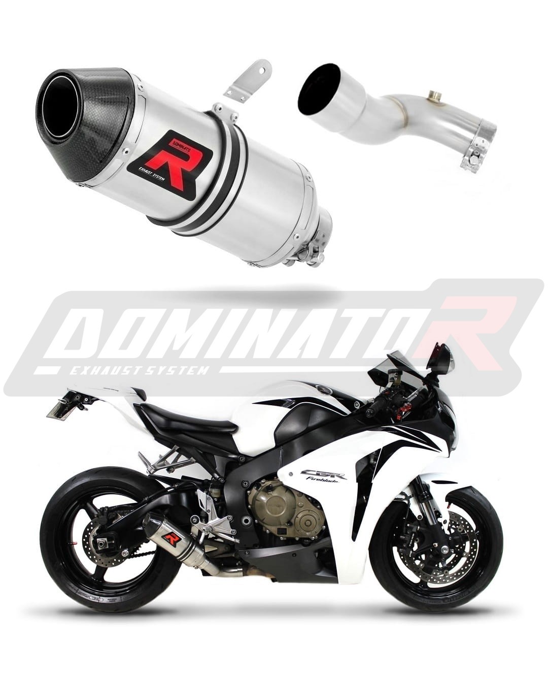Honda CBR 1000RR 2008 2013 Exhaust Silencer Muffler HP3 + dB killer