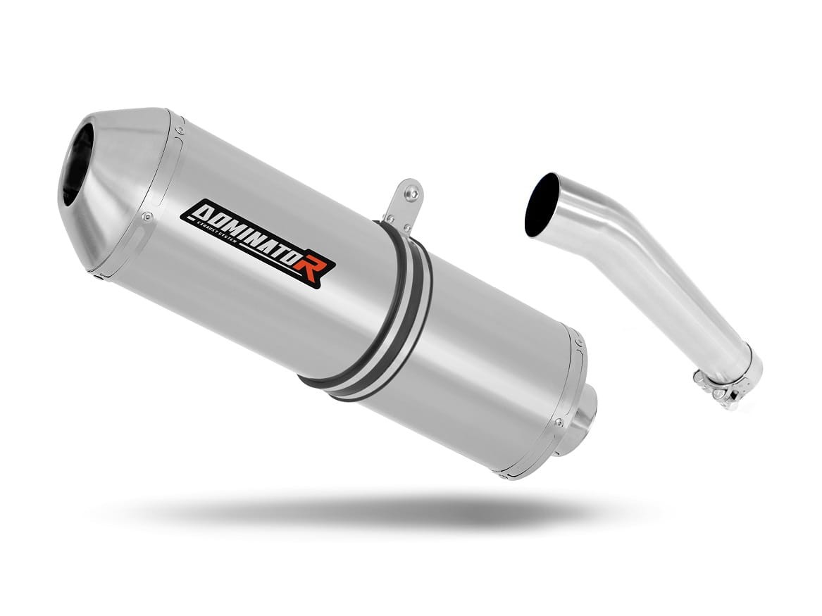 thumbnail image 2 of DOMINATOR Racing Exhaust Silencer Muffler For BMW F 650 GS (2004-2007) - Stainless Steel, Part #10063 2 of 5