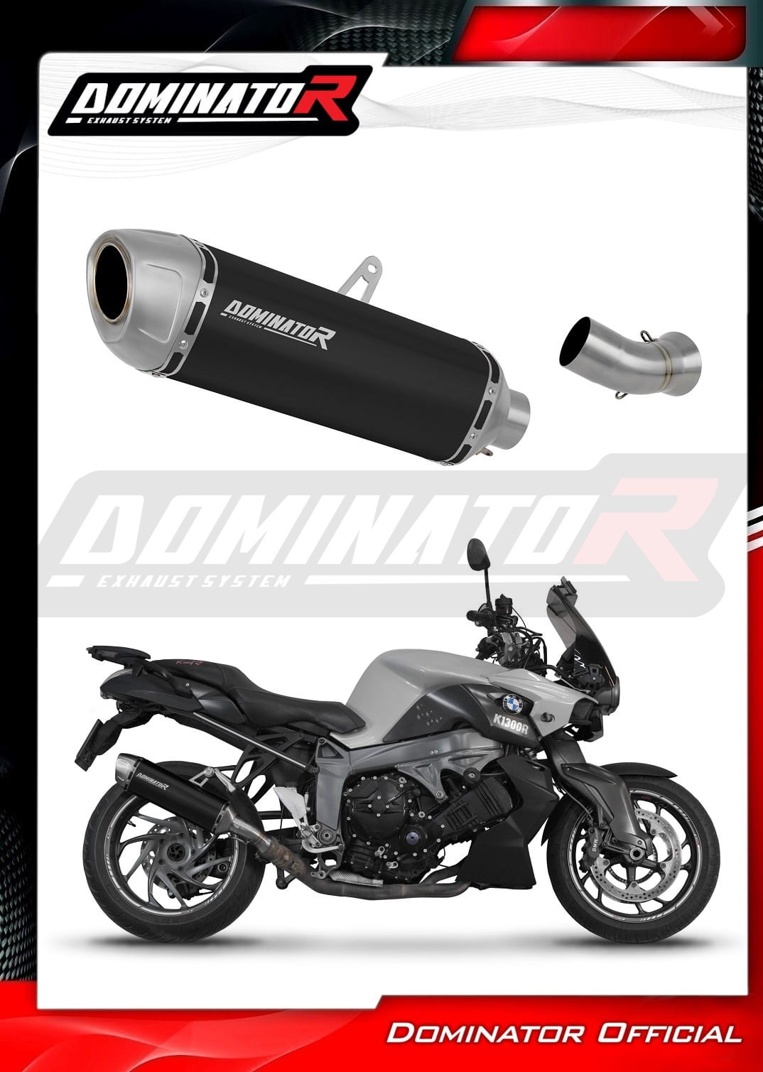 BMW K1300S 2009 - 2016 Exhaust Silencer Muffler S6 BLACK + dB killer ...