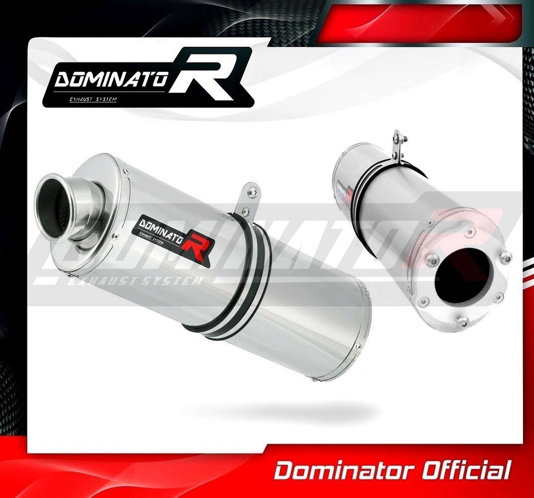 Silencieux D'Échappement Dominator Oval Pour Kawasaki ZRX 1200 - Avec DB Killer - Usage Hors Route