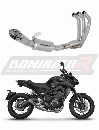 Impianto Di Scarico Completo Dominator Per YBR 125 2009-2018 – Collettori E Silenziatore In Acciaio Inox, Con DB Killer