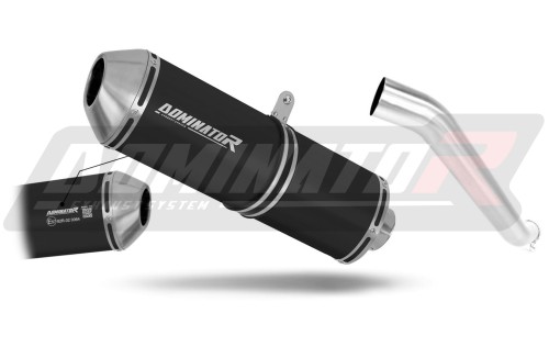 DOMINATOR Terminale Di Scarico Silenziatore ST Per Kawasaki ZX6R 636 (2003-2004) - Acciaio Inox, Con DB Killer