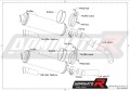 wydech tłumik DOMINATOR Homologowany ROUND pasujący do motocykla Z1000 2007 - 2009 4