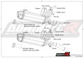 wydech tłumik DOMINATOR Homologowany HP1 pasujący do motocykla Kawasaki Z1000 2010 - 2013 2