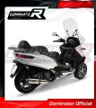 MP3 500 / LT 500 Exhaust Piaggio Muffler Auspuff Sportauspuff Silencer Echappement Silencieux Scarico Scarichi Escape Wydech Tłumik ROUND 2008 - 2020 Dominator 2