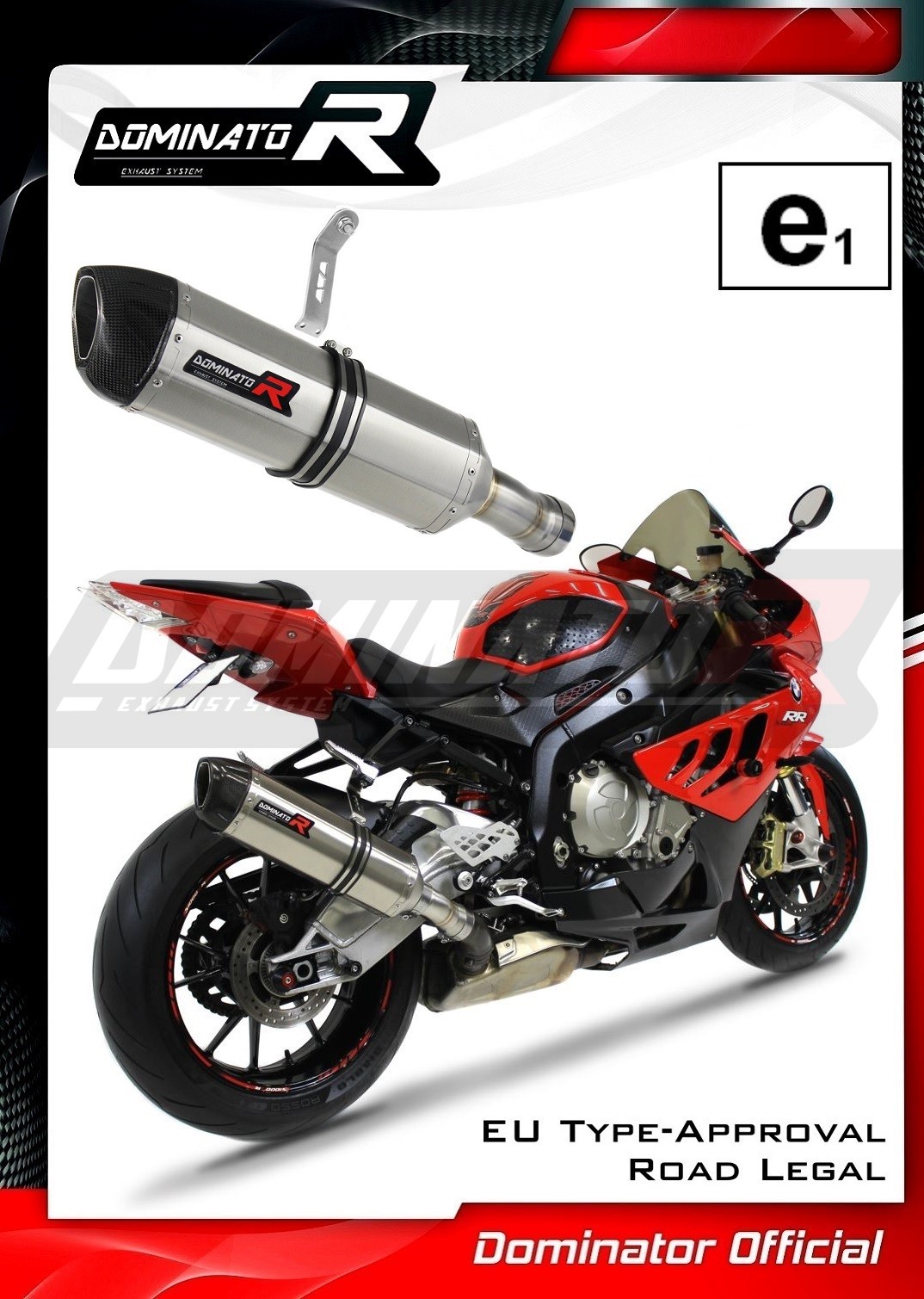 S1000RR Homologated EXHAUST Silencer HP1 2009 - 2011 Exhaust