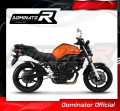 FZ6 FAZER S1 Exhaust Yamaha Muffler Auspuff Sportauspuff Silencer Echappement Silencieux Scarico Scarichi Escape Wydech Tłumik ROUND BLACK 2004 - 2010 DOMINATOR 3