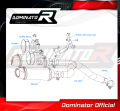 FZ6 FAZER S1 EXHAUST Yamaha Muffler Auspuff Sportauspuff Silencer Echappement Silencieux Scarico Scarichi Escape Wydech Tłumik Carbon Tip HP3 2004 - 2006 DOMINATOR 8