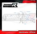 exhaust muffler DOMINATOR ROUND fits to Yamaha FZ8 FAZER 2010  2016 4