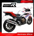 CBR 500 R EXHAUST Honda Muffler Auspuff Sportauspuff Silencer Echappement Silencieux Scarico Scarichi Escape Wydech Tłumik OVAL 2016 - 2019 Dominator 2