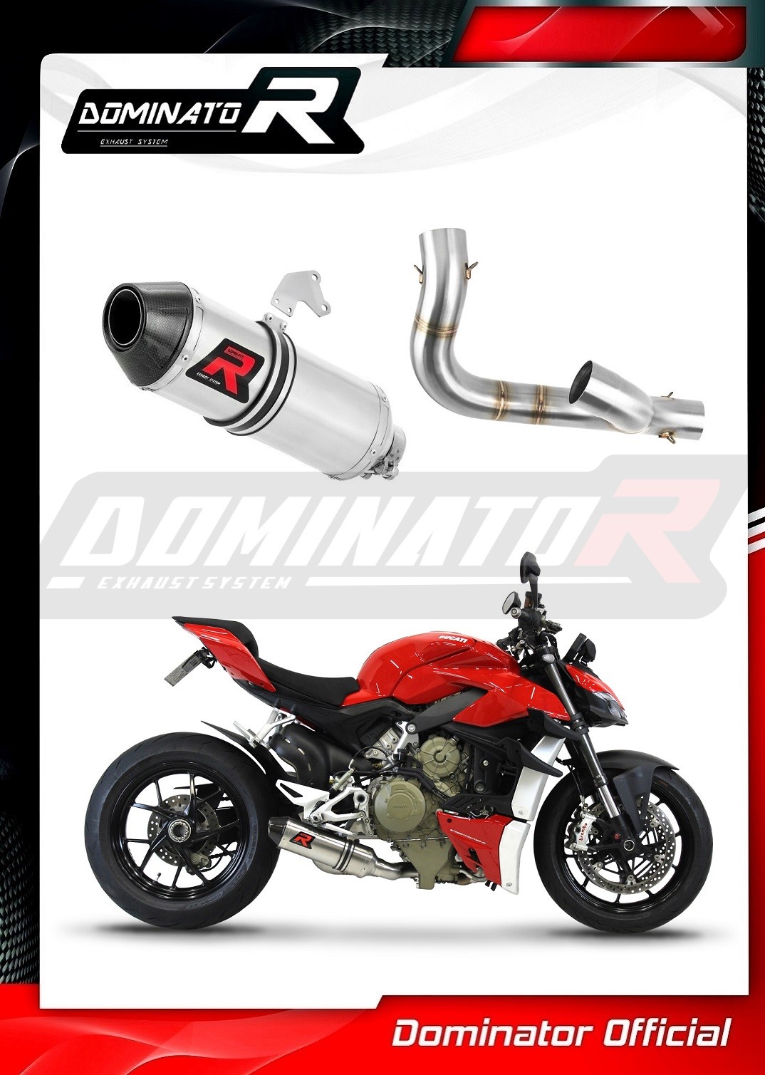 Ducati STREETFIGHTER V4 2019 - 2023 Exhaust Silencer Muffler HP3 +