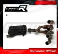 exhaust muffler DOMINATOR HP3 BLACK LOW LEVEL fits to Suzuki GSXR 750 K8 K9 L0 2008  2010 4
