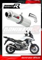 exhaust muffler DOMINATOR ROUND fits to Honda VFR 800 X Crossrunner 2015  2021