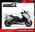 complete exhaust system with muffler DOMINATOR Full System ROUND fits to Yamaha XP 530 TMAX 2012  2016 4