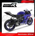 Yamaha YZF R6 2017 - 2022 EXHAUST Muffler Auspuff Sportauspuff Silencer Echappement Silencieux Scarico Scarichi Escape Wydech Tłumik GPS DOMINATOR EXHAUST SYSTEM 2
