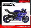 Yamaha YZF R6 2017 - 2022 EXHAUST Muffler Auspuff Sportauspuff Silencer Echappement Silencieux Scarico Scarichi Escape Wydech Tłumik Carbon End Cap HP8 DOMINATOR EXHAUST SYSTEM 3