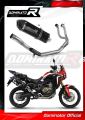 Honda CRF 1000L Africa Twin 2015 -2017 Full Exhaust System  Muffler Auspuff Sportauspuff Silencer Echappement Silencieux Scarico Scarichi Escape Collector Manifold Wydech Tłumik HP7 BLACK DOMINATOR