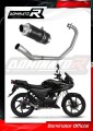 kompletny układ wydechowy z tłumikiem DOMINATOR Full System GP1 CZARNY pasujący do motocykla Honda CBF 125 2009 - 2014 3