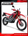 complete exhaust system with muffler DOMINATOR Full System MX2 BLACK fits to Honda CRF 300L / Rally 2021  2023 5