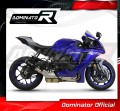exhaust muffler DOMINATOR homologated road legal GP BLACK fits to Yamaha YZF R1 1000 RN49 2017  2019 4