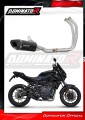 complete exhaust system with muffler DOMINATOR Full System HP8 BLACK fits to Yamaha MT 07 2021  2024