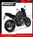 complete exhaust system with muffler DOMINATOR Full System HP8 BLACK fits to Yamaha MT 07 2021  2024 3