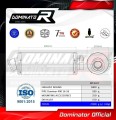exhaust muffler DOMINATOR ROUND fits to Bajaj Dominar 400 2016  2018 4