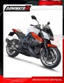 complete exhaust system with muffler DOMINATOR Full System HP1 BLACK fits to Kawasaki Z1000 2014  2016 5