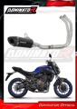 kompletny układ wydechowy z tłumikiem DOMINATOR Full System HP8 CZARNY pasujący do motocykla Yamaha XSR 700 2015 - 2020