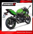Kawasaki NINJA 400 2018-2023 EXHAUST Collector Manifold Full System Muffler Auspuff Sportauspuff Silencer Echappement Silencieux Scarico Scarichi Escape Wydech Tłumik HP8 BLACK Dominator Exhaust System 2