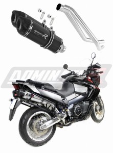 Aprilia ETV 1000 Caponord 2005 - 2007 Exhaust Silencer Muffler HP1 BLACK + dB killer medium