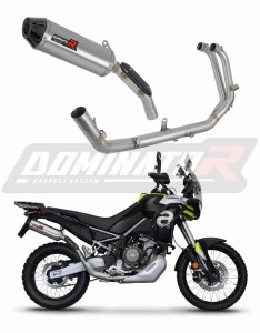 Aprilia Tuareg 660 2021 - 2023 Full Exhaust System Collector Silencer HP3 + dB killer medium
