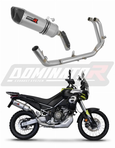 complete exhaust system with muffler DOMINATOR Full System HP6 fits to Aprilia Tuareg 660 2021  2023 7