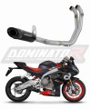 Aprilia RS 660 2020 - 2023 Exhaust Muffler Manifold Collector Auspuff Sportauspuff Silencer Echappement Silencieux Scarico Marmitta Scarichi Escape Wydech Tłumik Kolektor HP8 BLACK DOMINATOR Full Exhaust System x