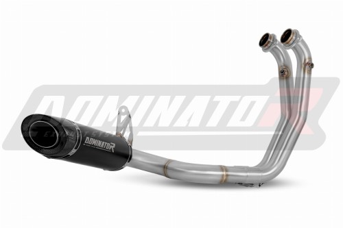 complete exhaust system with muffler DOMINATOR Full System HP8 BLACK fits to Aprilia Tuono 660 2021  2024 3