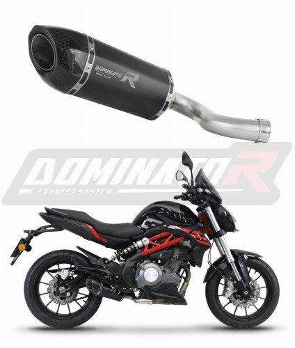 Benelli BN 302 S 2016 - 2020 EXHAUST Collector Manifold Full System Muffler Auspuff Sportauspuff Silencer Echappement Silencieux Scarico Scarichi Escape Wydech Tłumik HP5 BLACK Dominator Exhaust System x
