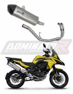 Benelli TRK 502 X 2022 - 2023 Full Exhaust System Silencer Titanium HP7 + dB killer medium