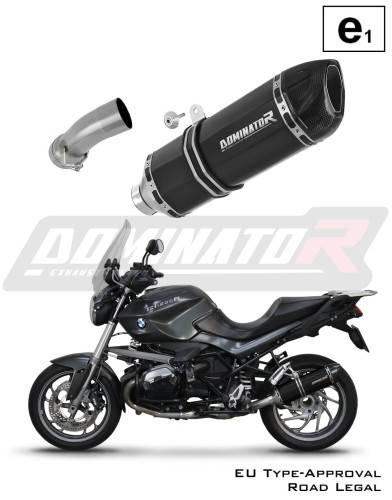 wydech tłumik DOMINATOR Homologowany HP1 CZARNY pasujący do motocykla BMW R1200R 2010 - 2014 6