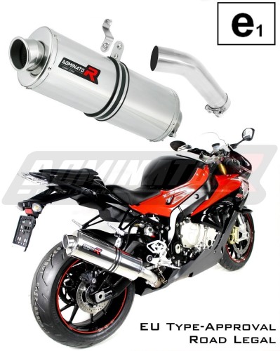 exhaust muffler DOMINATOR homologated road legal OVAL fits to S1000RR 2015  2016 5