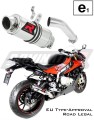 S1000RR Exhaust BMW Homologated EC Type approval  Street legal Approval Certificate Muffler Auspuff Sportauspuff Silencer Echappement Silencieux Scarico Scarichi Escape Wydech Tłumik GP 1 2015 - 2016 Dominator x