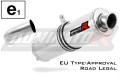 F800ST Exhaust BMW Homologated EC Type approval  Street legal Approval Certificate Muffler Auspuff Sportauspuff Silencer Echappement Silencieux Scarico Scarichi Escape Wydech Tłumik ROUND 2006 - 2012 Dominator x