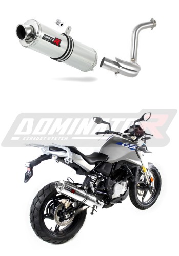 exhaust muffler DOMINATOR ROUND fits to BMW G310GS 2016  2024 5