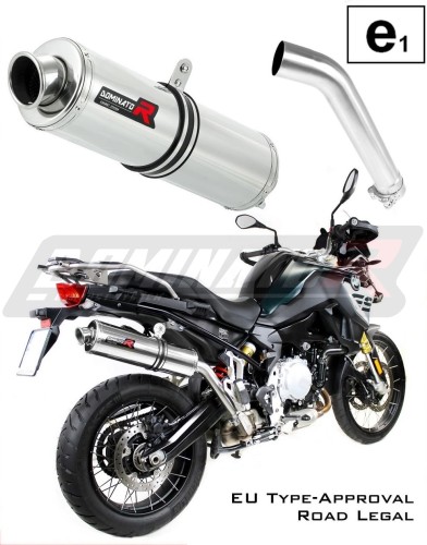 exhaust muffler DOMINATOR homologated road legal ROUND fits to F850GS 2016  2020 5