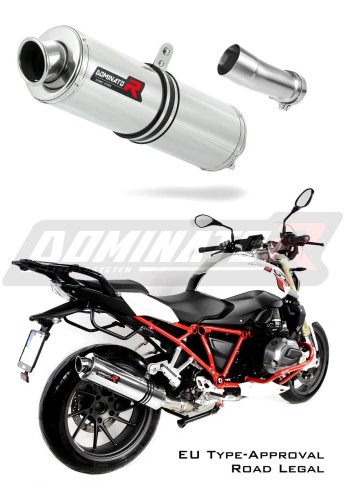 exhaust muffler DOMINATOR homologated road legal ROUND fits to R1200R 2015  2018 7