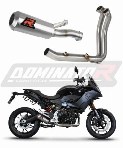 BMW F900XR 2020 - 2026 Full Exhaust System Collector Silencer GP + dB killer medium