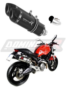 Ducati MONSTER 696 2008 - 2014 wydech Tłumik HP1 BLACK + dB killer medium