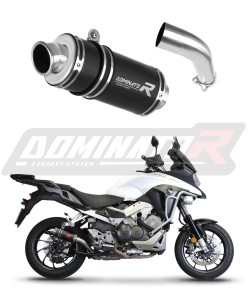 Honda VFR 800 X Crossrunner 2015 - 2021 Exhaust Silencer Muffler GP1 BLACK + dB killer medium