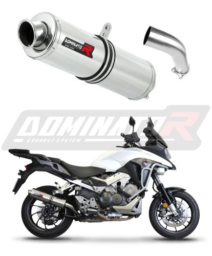 exhaust muffler DOMINATOR ROUND fits to Honda VFR 800 X Crossrunner 2015  2021 8