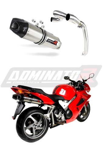 VFR 800 V-TEC EXHAUST Honda Muffler Auspuff Sportauspuff Silencer Echappement Silencieux Scarico Scarichi Escape Wydech Tłumik Carbon Tip HP1 2002 - 2013 Dominator  x